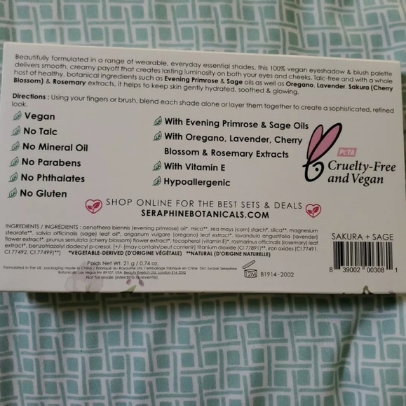 BRAND NEW Sakura&Sage Seraphine Vegan Eyeshadow - Picture 3 of 3